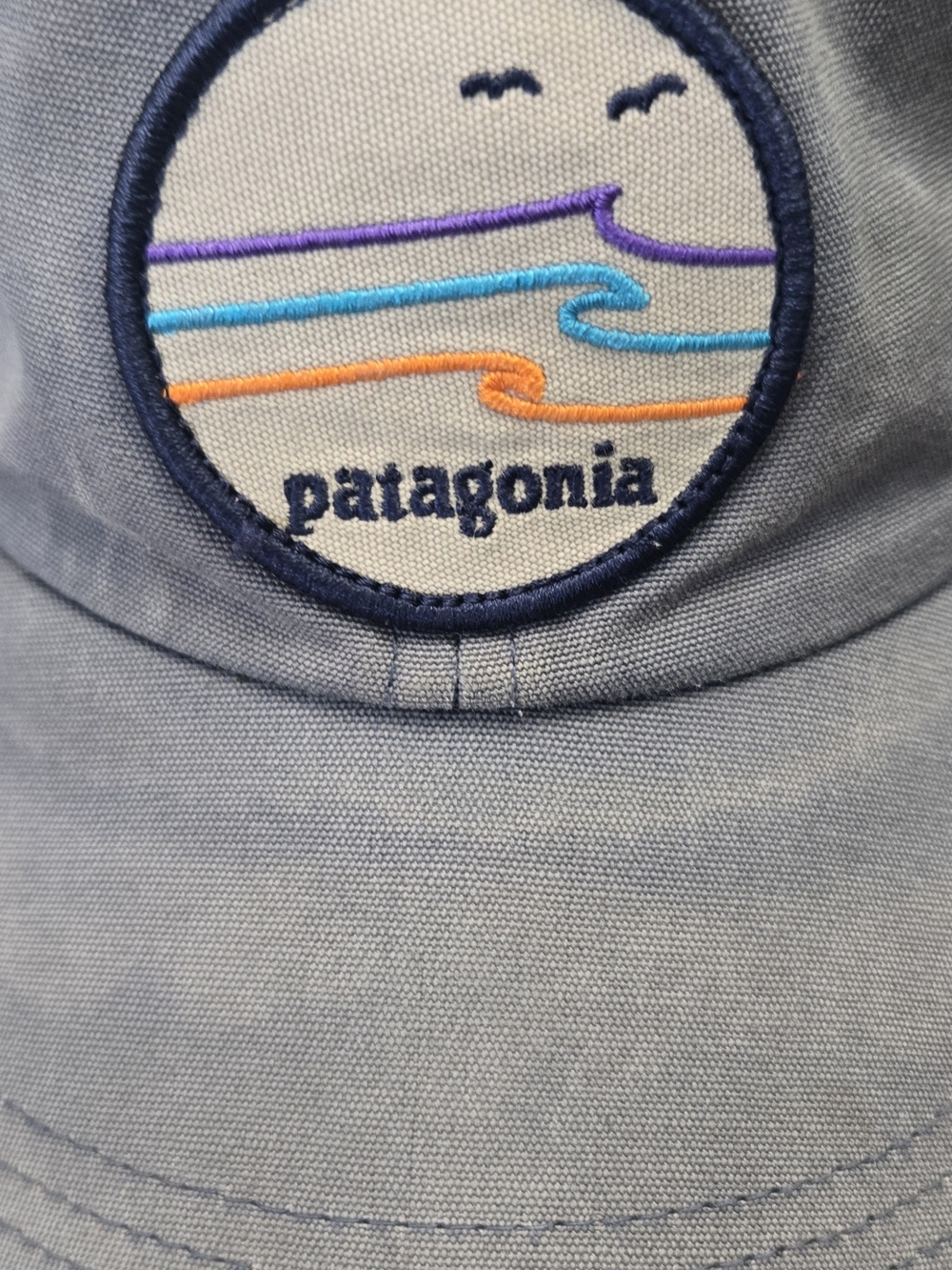 Patagonia Wave Patch Gray Adjustable Dad Hat Cap Outdoor Surf. #526 - Picture 4 of 7
